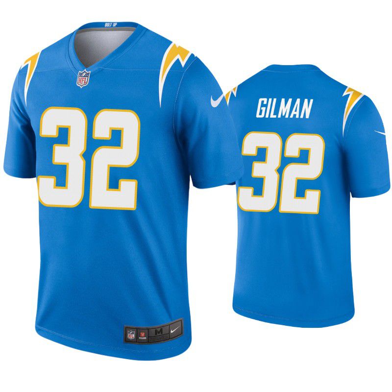 Men Los Angeles Chargers 32 Alohi Gilman Nike Powder Blue Legend NFL Jersey